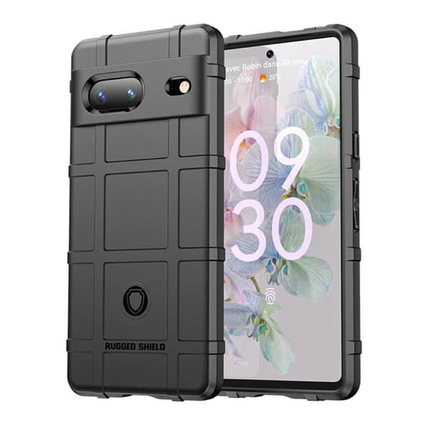 Rugged Shield cover til Google Pixel 7A - Sort
