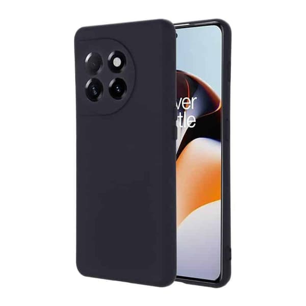 Liquid silikone cover til OnePlus 11 - Sort