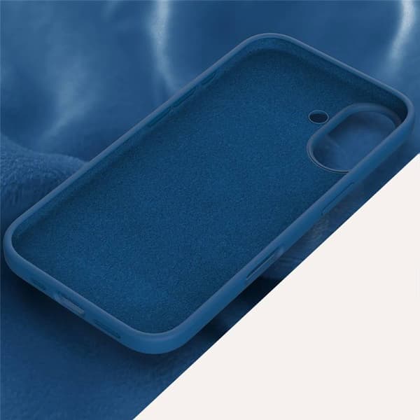 Liquid silikon deksel til Apple iPhone 16 Plus - Cobolt Blue