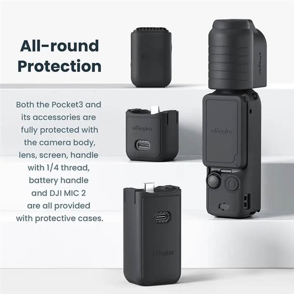aMagisn silikondeksel 6i1 til DJI Osmo Pocket 3 - Grå