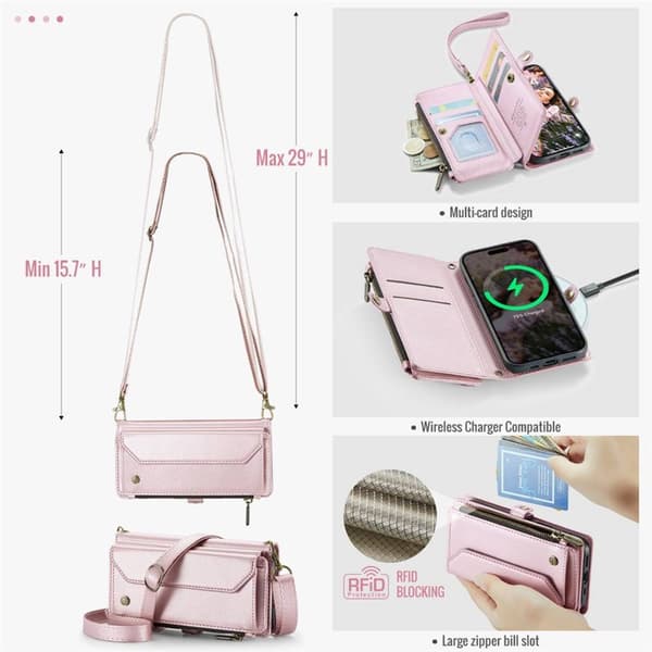 CaseMe mobildeksel C36 til Apple iPhone 17 - Rosa