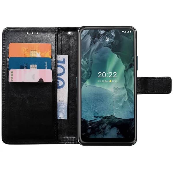 Lommebokdeksel 3-kort til Nokia G11 - Sort