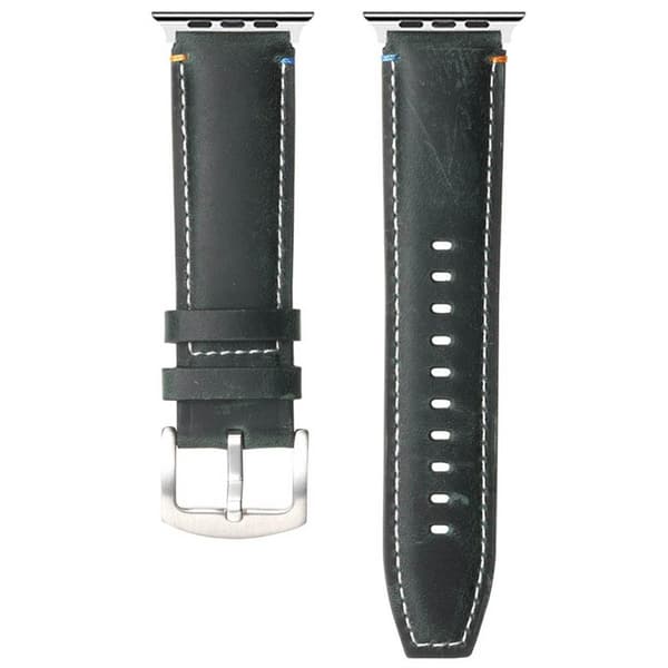 LÃ¦derurrem til Apple Watch 7 (41mm) - Forest Pine