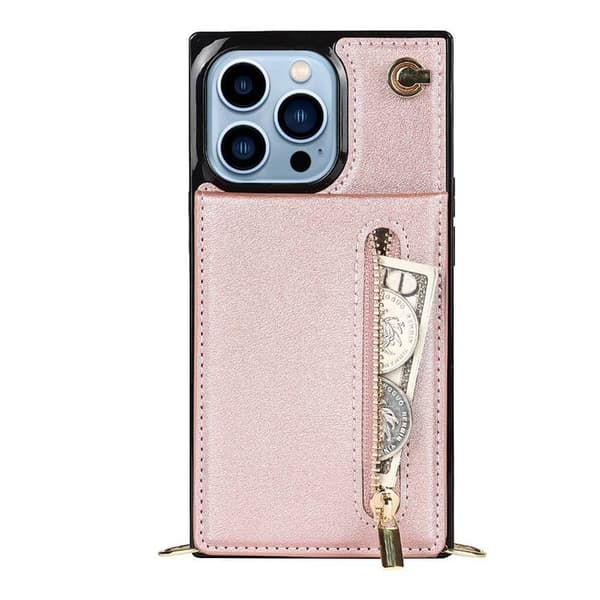Zipper halskÃ¦de etui til Apple iPhone 13 Pro Max - Rose