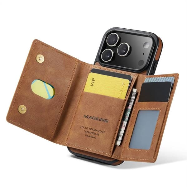DG-Ming Magking K2 2i1 cover til Apple iPhone 17 Pro Max - Brun