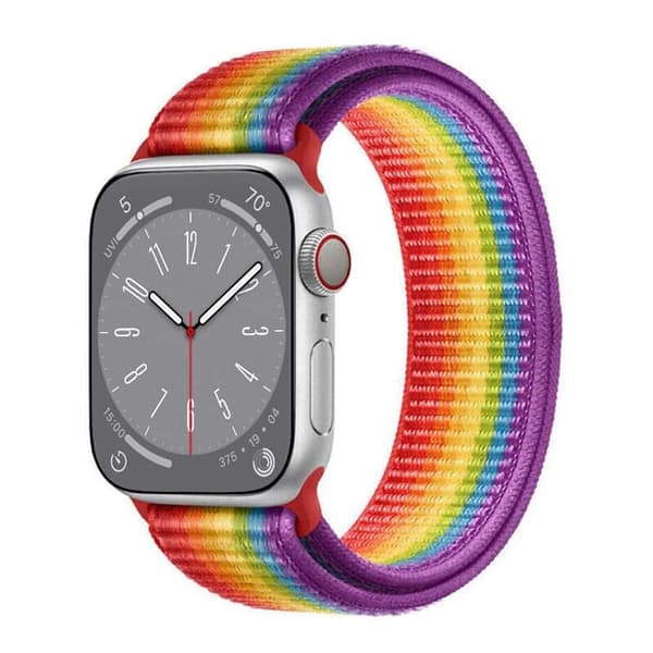 Nylon Urrem til Apple Watch 8 (45mm) - Pride Edition