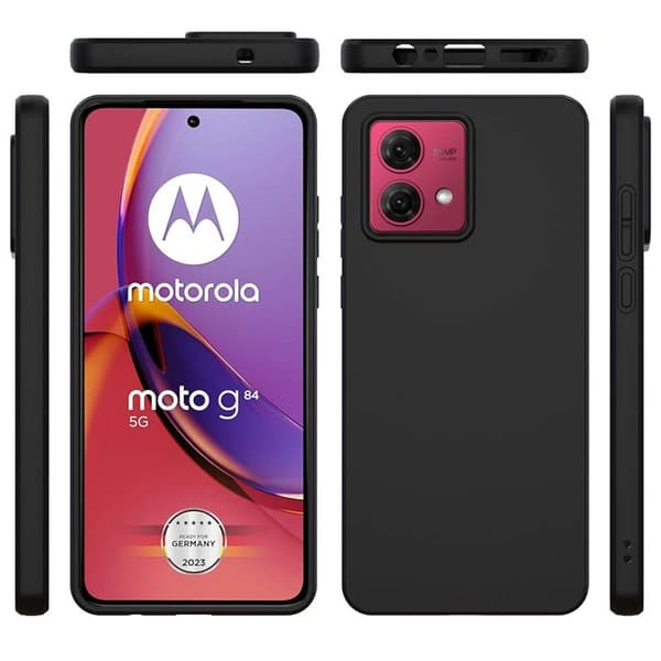 Silikone cover til Motorola Moto G84 - Sort
