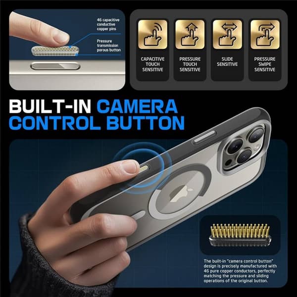 SUPCASE UB Mag cover til Apple iPhone 16 Pro - Grey