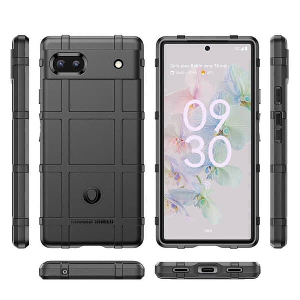 Rugged Shield cover til Google Pixel 6A - Sort
