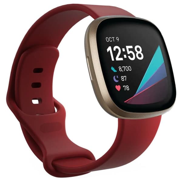 Sport urrem til Fitbit Sense - MÃ¸rkerÃ¸d