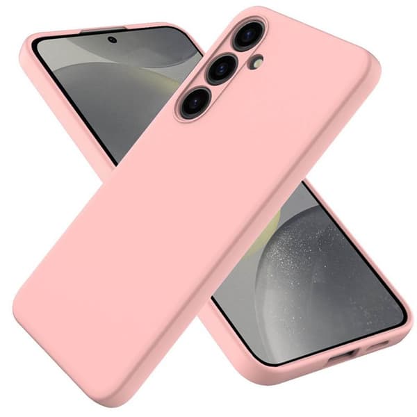 Liquid silikondeksel til Samsung Galaxy S24 Plus - Peach