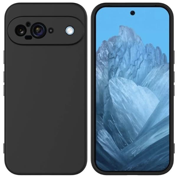Liquid silikondeksel til Google Pixel 9 - Svart