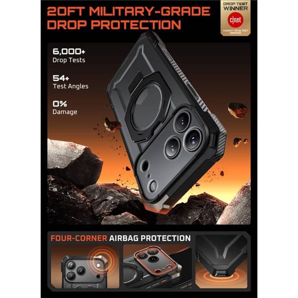 SUPCASE UB Grip cover til Apple iPhone 17 Pro Max - Black