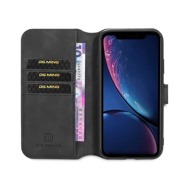 DG-Ming Wallet cover 3-kort til Apple iPhone 12 mini - Black