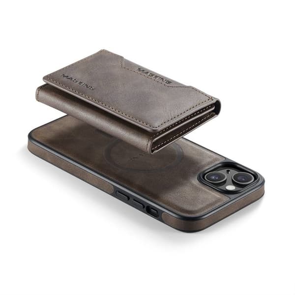 DG-Ming Magking K2 2i1 deksel til Apple iPhone 13 - Coffee