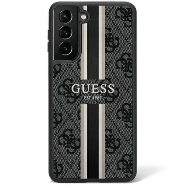 Guess Hardcase 4G printed stripe Samsung Galaxy S23 - Musta