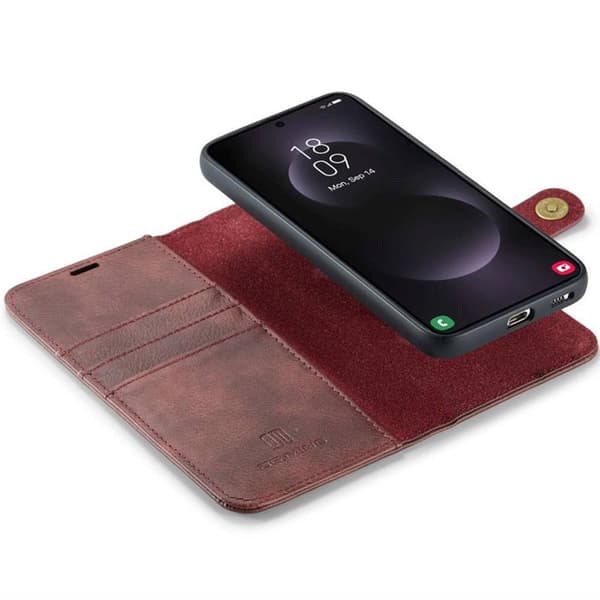 Wallet DG-Ming 2i1 til Samsung Galaxy S25 Edge - Rød