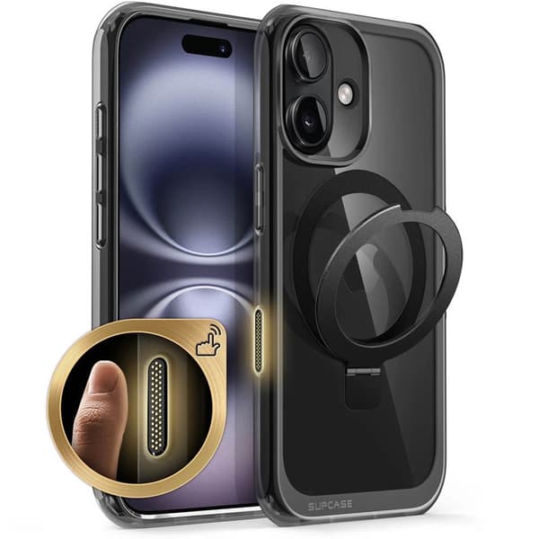 SUPCASE UB Mag Stand cover til Apple iPhone 16 - Sort