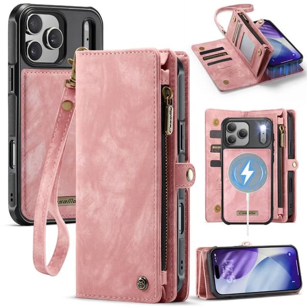 CaseMe mobildeksel 008 8-kort til Apple iPhone 18 Pro Max - Rosa
