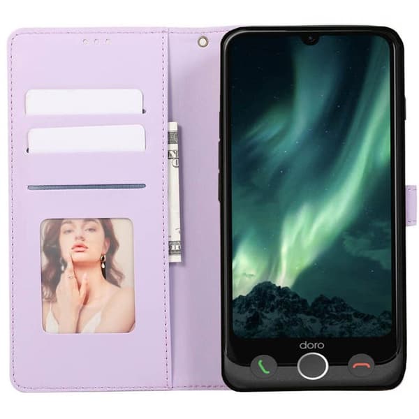 Blush mobilfodral 3-kort till Doro Aurora A31 - Lavender Mist
