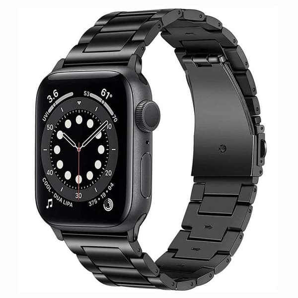 BEAD Titanium urrem til Apple Watch 7 (45mm) - Sort