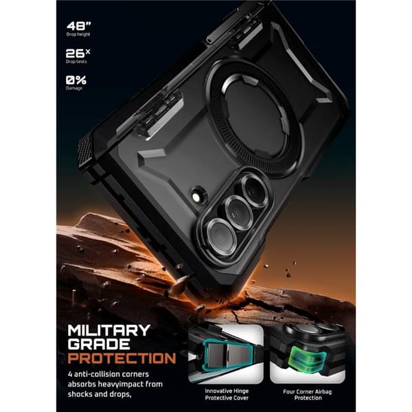 SUPCASE UB Grip cover til Samsung Galaxy Z Fold 7 - Sort