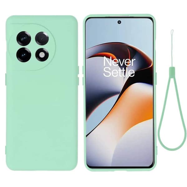 Liquid silikone cover til OnePlus 11 - Mynte