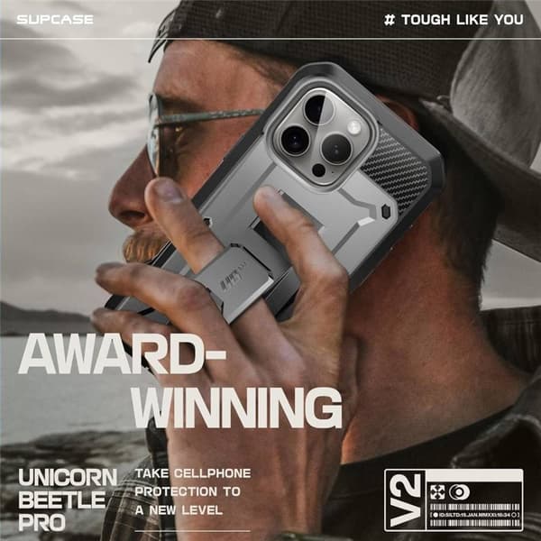 SUPCASE UB Pro kuori Apple iPhone 16 Pro Max - TiGray