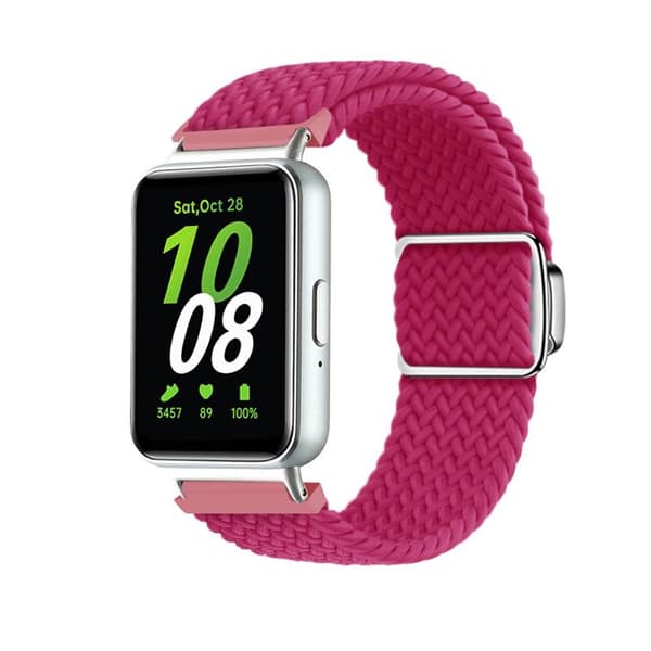 Flettet magnetisk urrem til Samsung Galaxy Fit 3 - Raspberry