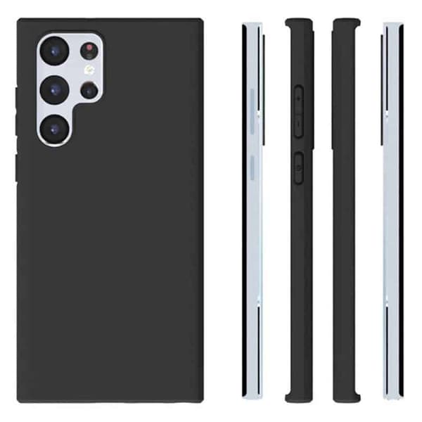 Silikone cover til Samsung Galaxy S22 Ultra - Sort