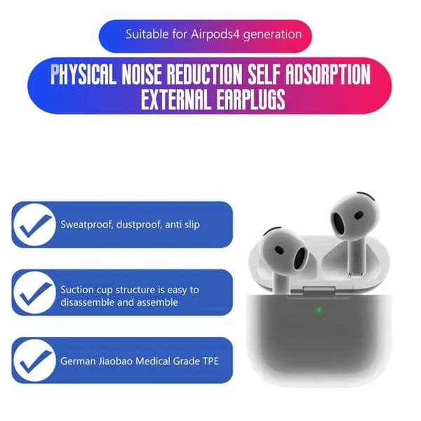 1-par TPE øreputer til Apple AirPods (Gen3) - M - Svart