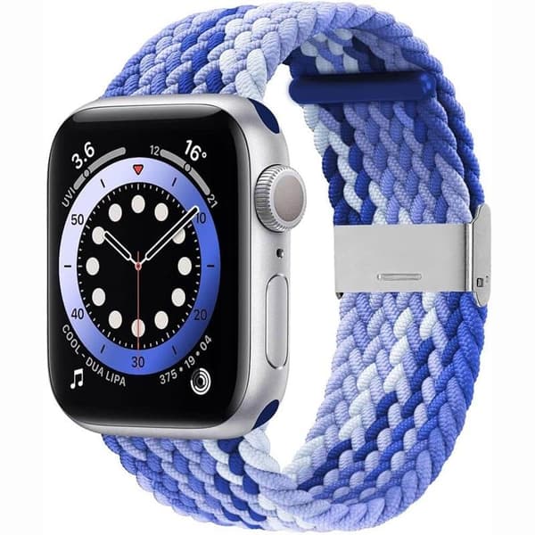 Flettet Urrem til Apple Watch 6 (40mm) - Gradient blue