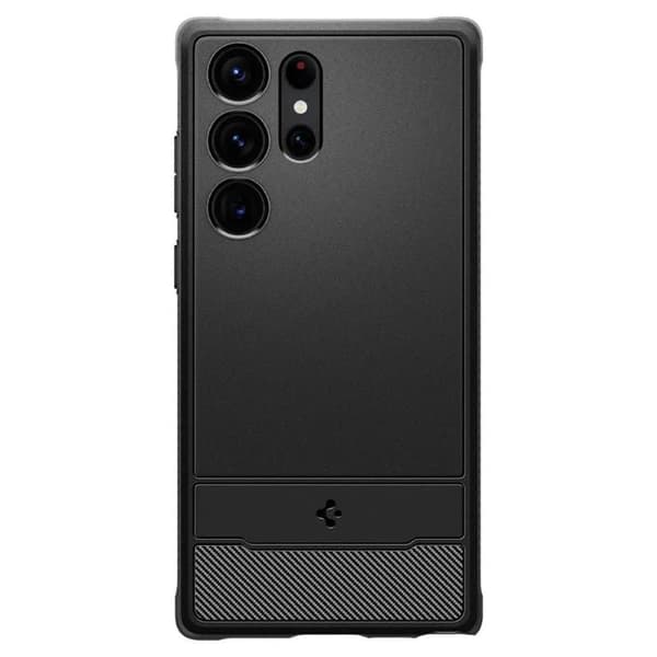 Spigen Rugged Armor cover til Samsung Galaxy S23 Ultra - Sort