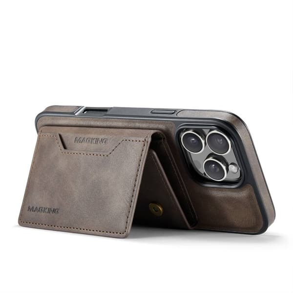 DG-Ming Magking K2 2i1 cover til Apple iPhone 16 Pro Max - Coffe