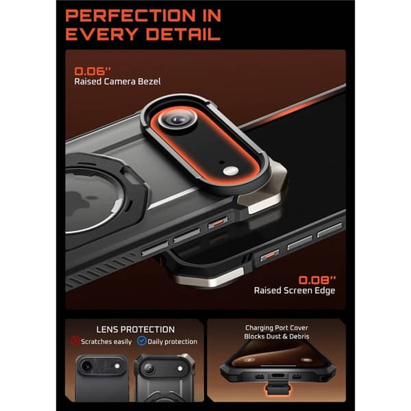 SUPCASE UB Grip kuori Apple iPhone Air - Black