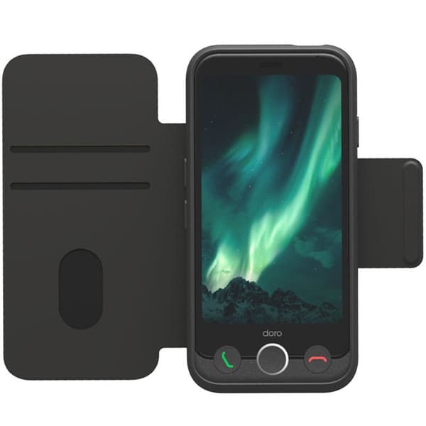 Wallet cover til Doro Aurora A11 - Graphite