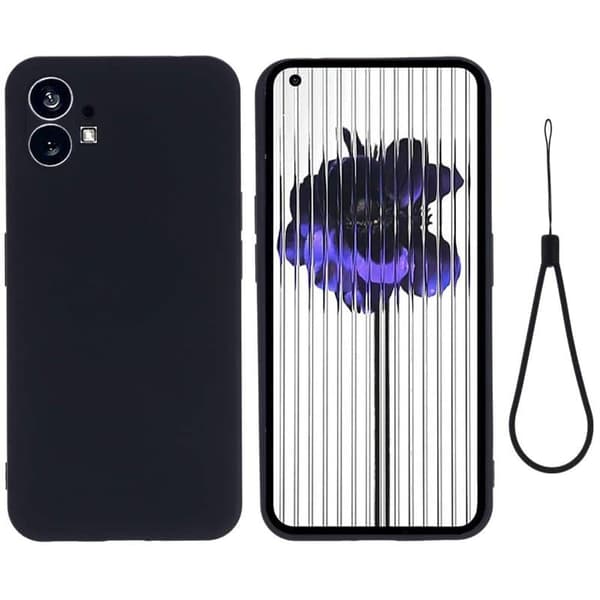 Liquid silikone cover til Nothing Phone (1) - Sort