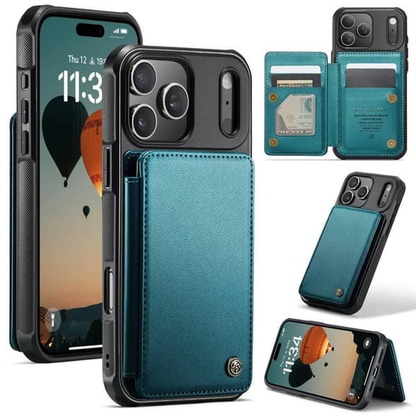 CaseMe mobildeksel C22 til Apple iPhone 17 Pro - Petrol