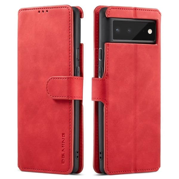 DG-Ming Wallet cover 3-kort til Google Pixel 6 - Rød