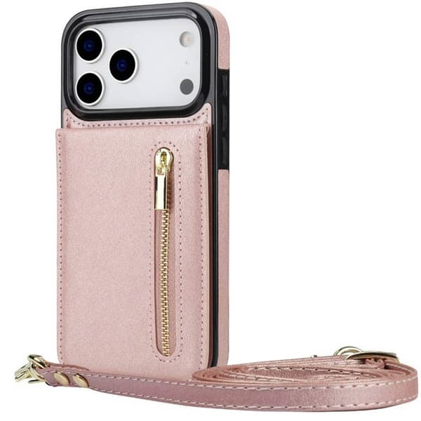 Zipper halskæde cover til Apple iPhone 18 Pro - Rose