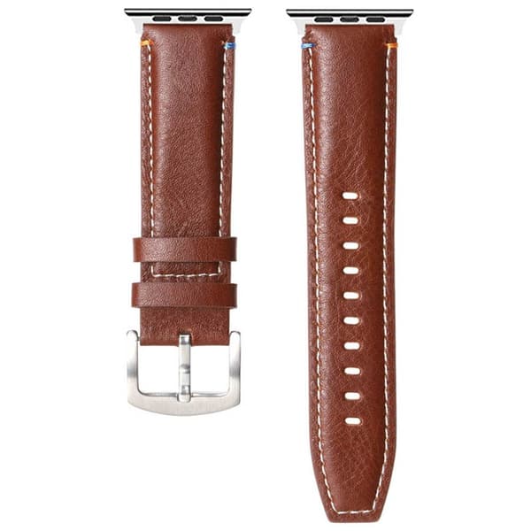 LÃ¦derurrem til Apple Watch 9 (41mm) - Chestnut Oak