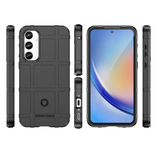 Rugged Shield cover til Samsung Galaxy A25 5G - Sort