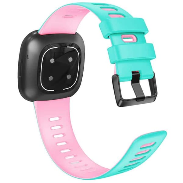 Twin Sport urrem til Fitbit Sense 2 - Mint/pink