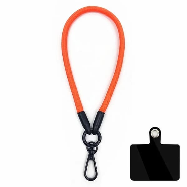 Håndledsrem 10mm med fastgørelsesplade - Orange