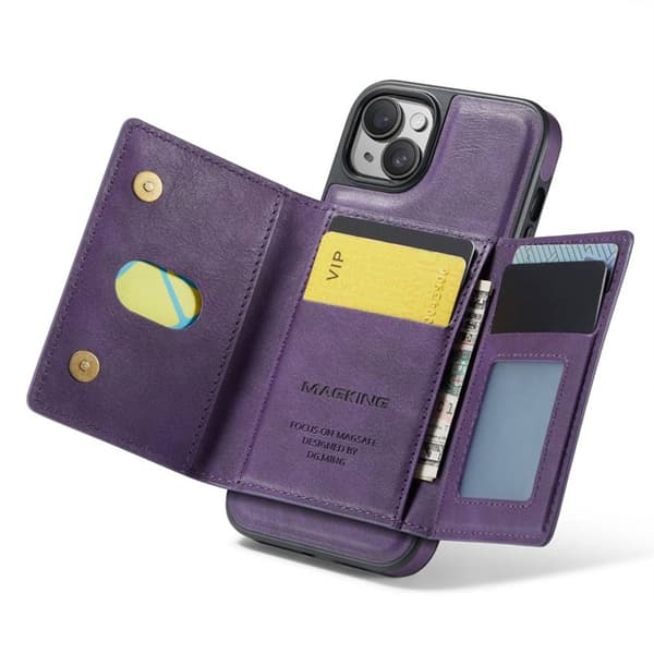 DG-Ming Magking K2 2i1 cover til Apple iPhone 15 Plus - Lilla