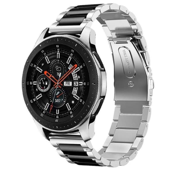 Urrem rustfrit stål til Samsung Galaxy Watch 46mm - Sv / sølv