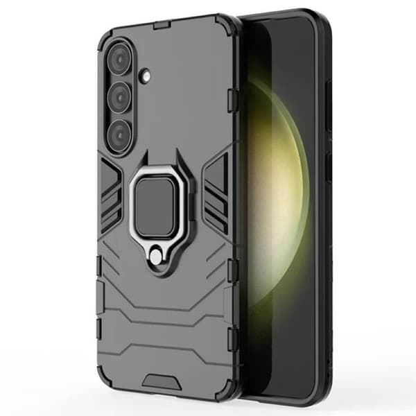 Hybrid Ring Case til Samsung Galaxy S25 - Sort