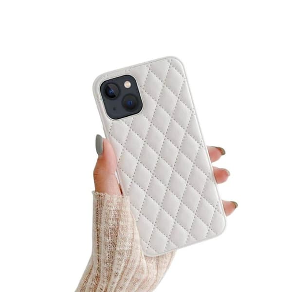 Rhombus deksel til Apple iPhone 14 - Hvit