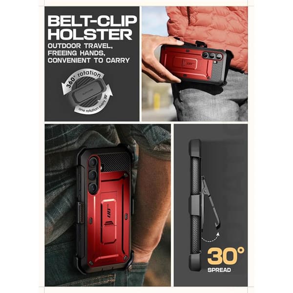 SUPCASE UB Pro 2-set til Samsung Galaxy S25 Plus - Ruddy