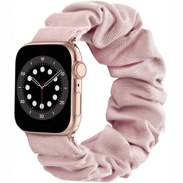 Scrunchie Elastic Urrem til Apple Watch 6 (44mm) - LyserÃ¸d